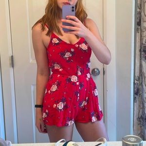 Divided Size 2 Red Romper